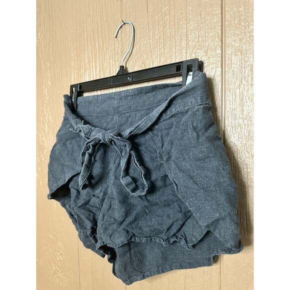 Patagonia Women's Whole Weave Tasmanian Black‎ Shorts XS Tie Waist Elastic - Picture 2 of 5